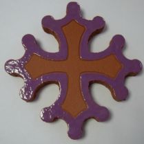 CROIX OCCITANE PLATE DIAMETRE 14.5 VIOLET