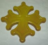 croix occitane jaune sans boule diamètre 23