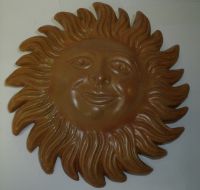 Soleil emaillé teinte naturelle diamètre 23 cm
