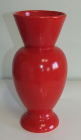 Vase amphore rouge hauteur 28 cm